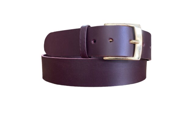 Cinturón unisex -Hebilla oro-Cuero auténtico - Imagen 4