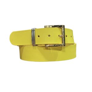 Cinturón unisex -Hebilla oro-Cuero auténtico